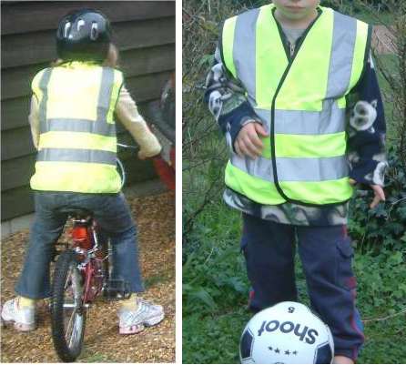 Childrens high visibility vests safety vests